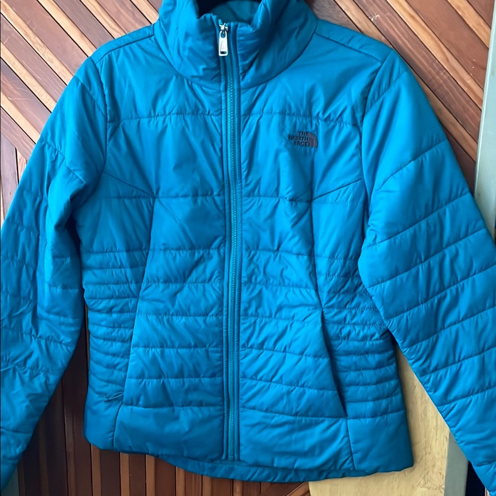 The North Face Blue Puffer Jacket Lightweight Insulated